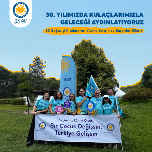 37. Boğaziçi Kıtalararası Yüzme Yarışı TEGV Kampanyası içerik görseli.